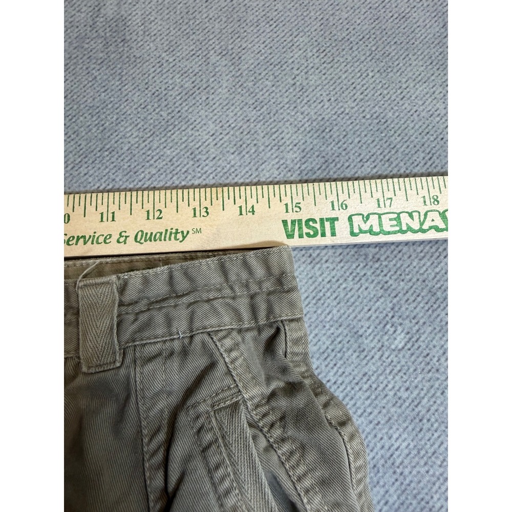 Vintage Bugle Boy Air Command Khaki Cargo Pants Airborne Patch Tan Mens - Picture 9 of 10